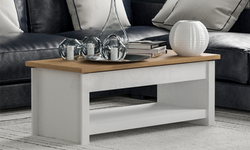 Gabrielo Sliding Top Coffee Table - White and Oak