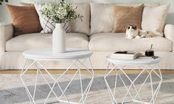 Vien Coffee Table Set of 2 - White